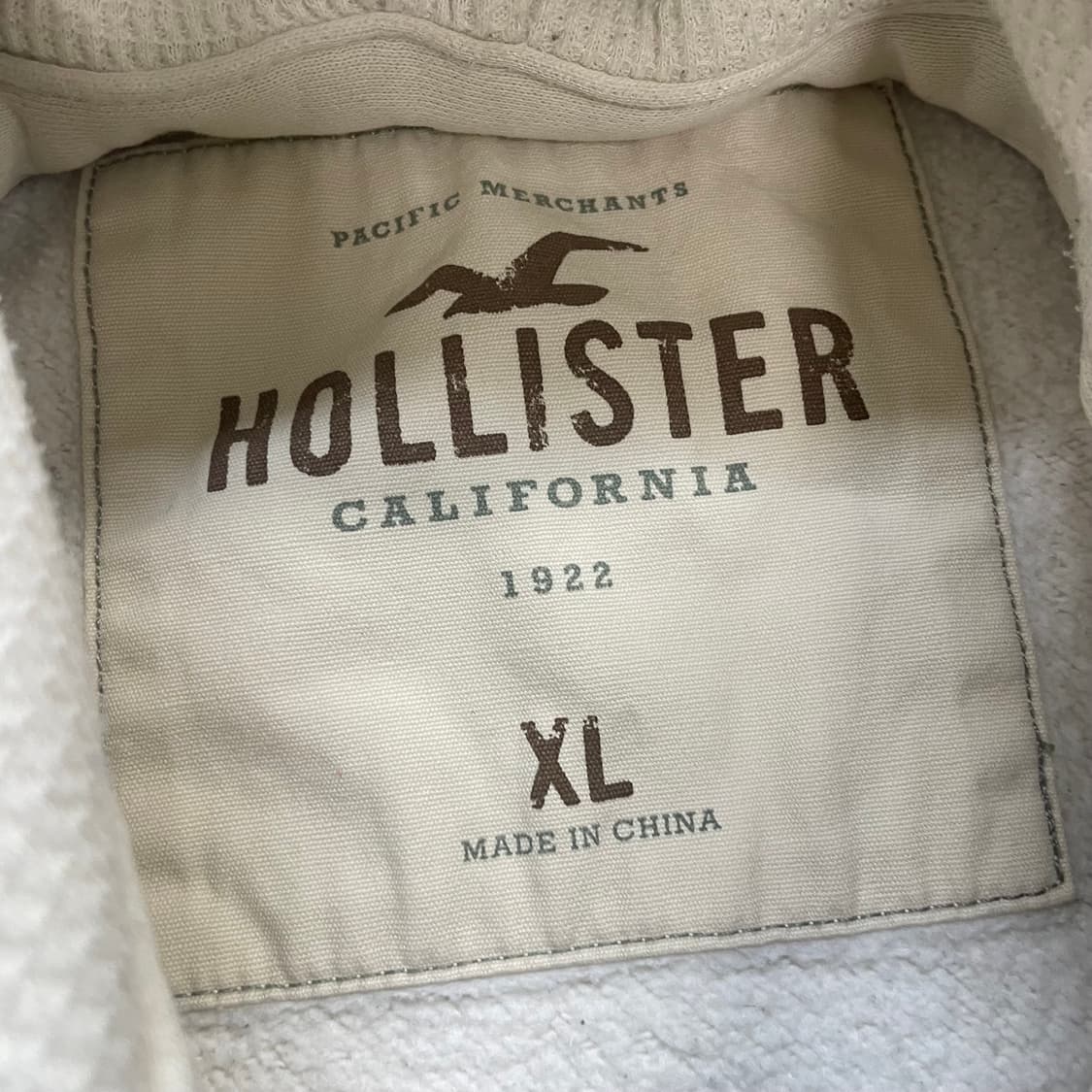 홀리스터 아치 로고 후드집업 화이트 상품이미지4