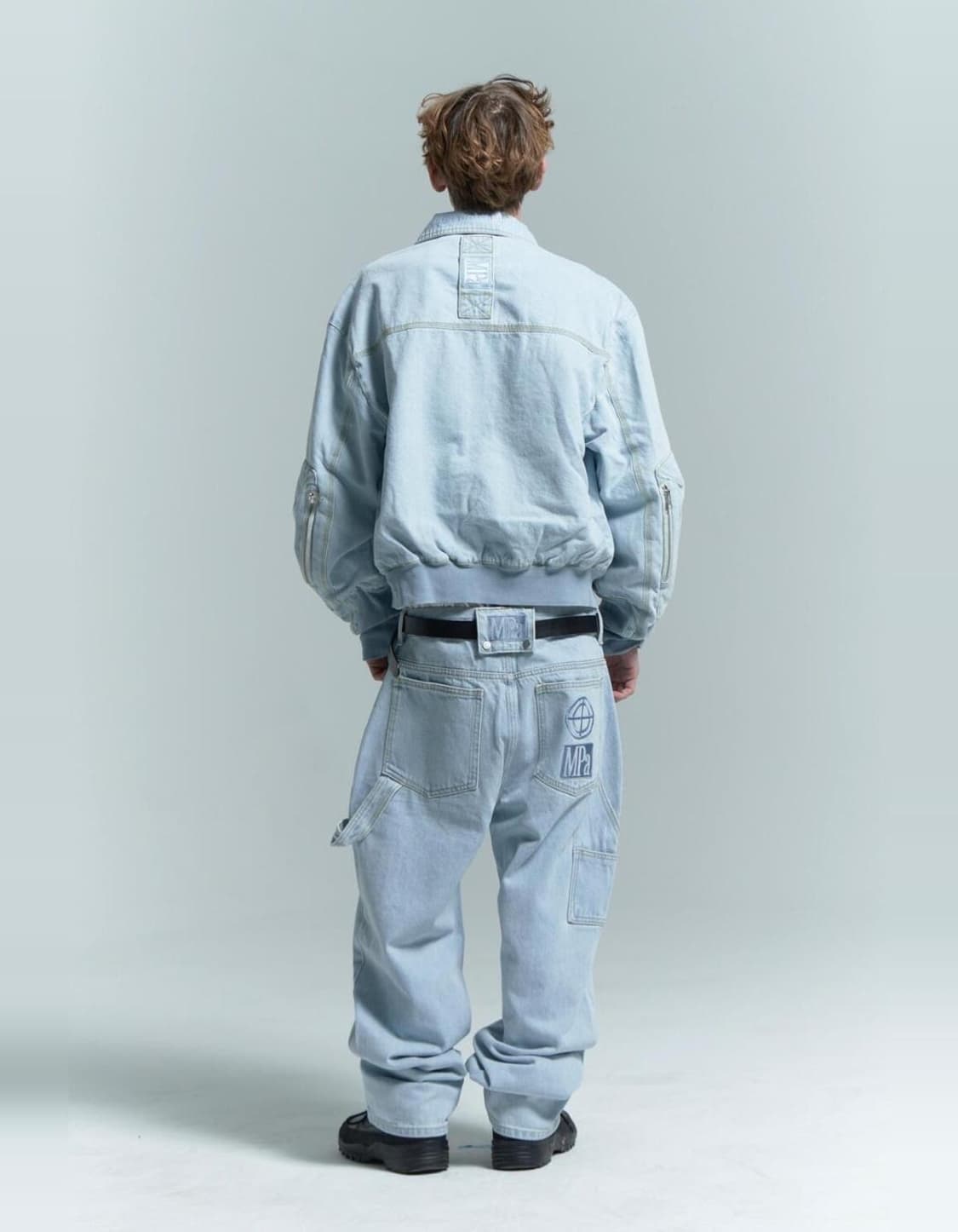 플라스틱프로덕트 MPa 페인터 데님 팬츠 스틸 블루 L 상품이미지1