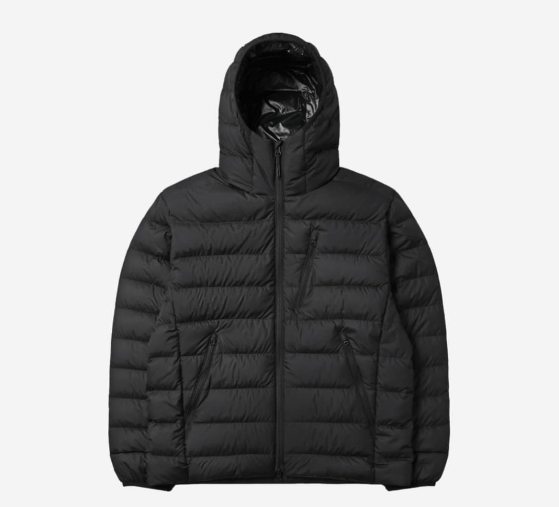 [S]무신사 스탠다드 시티 레저 후드 라이트 다운 자켓 블랙 경량패딩 상품이미지1