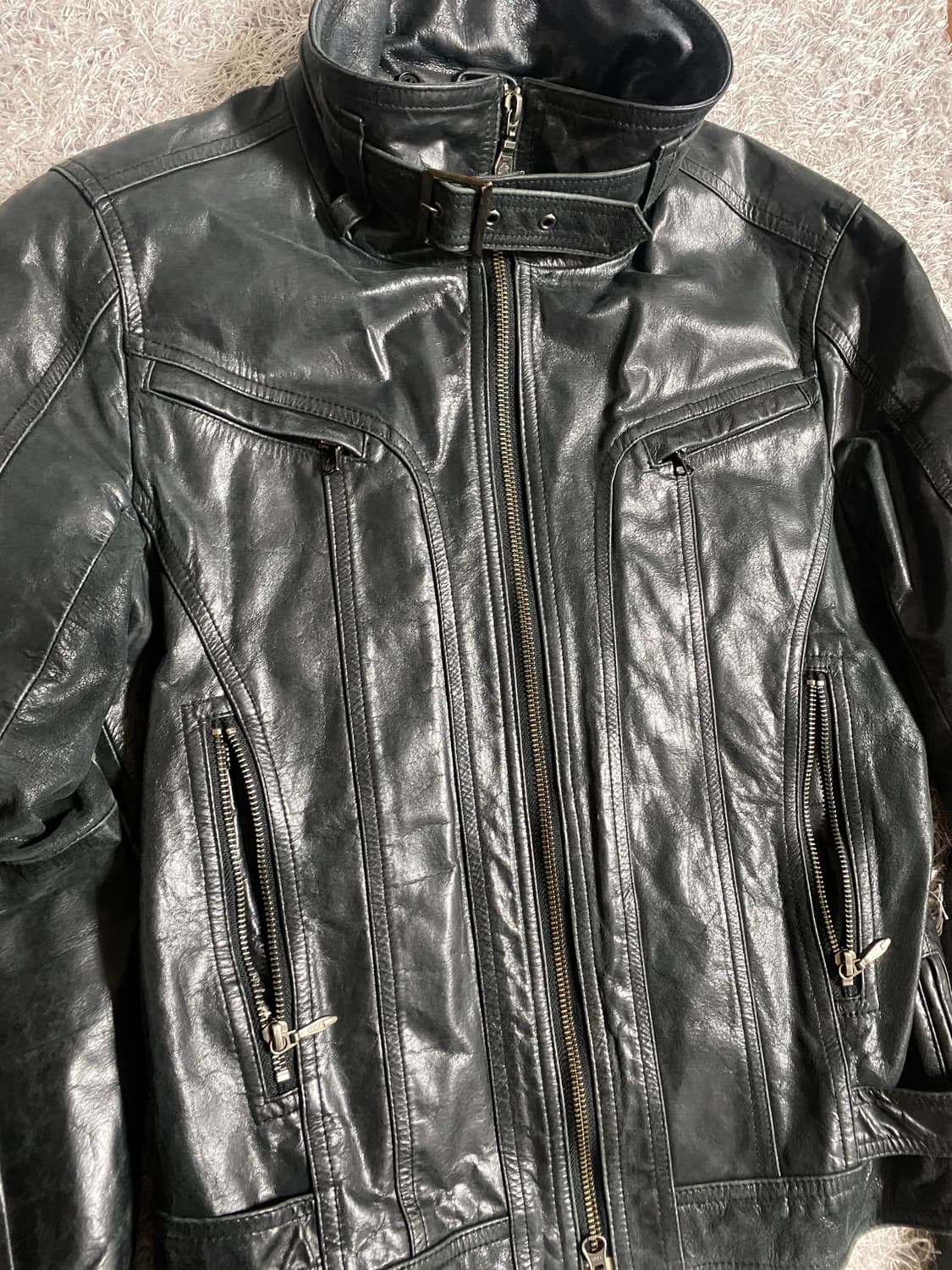 00's Tornado Mart leather jacket 상품이미지4