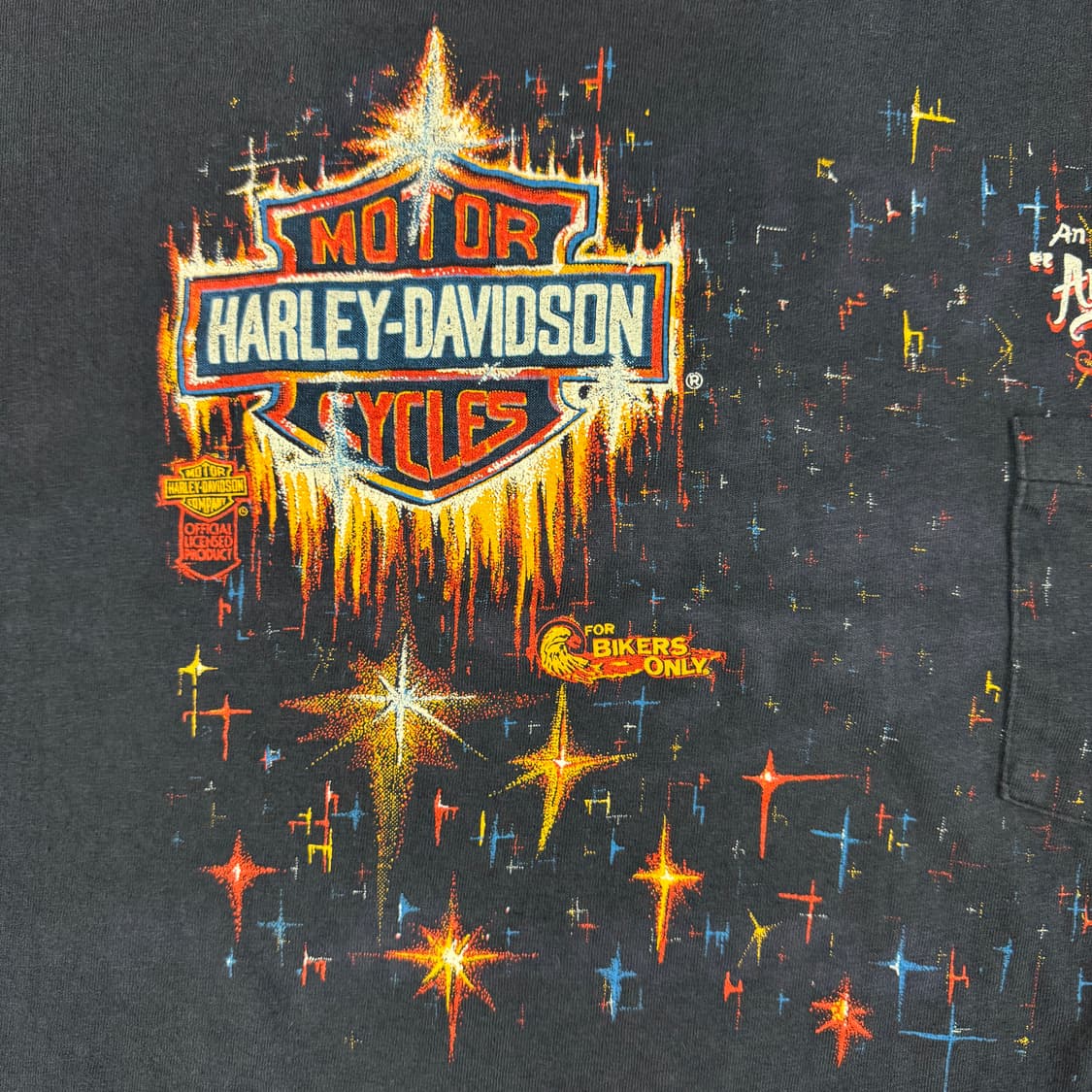 빈티지 80s Harley Davidson 할리데이비슨 포켓 티셔츠 상품이미지5