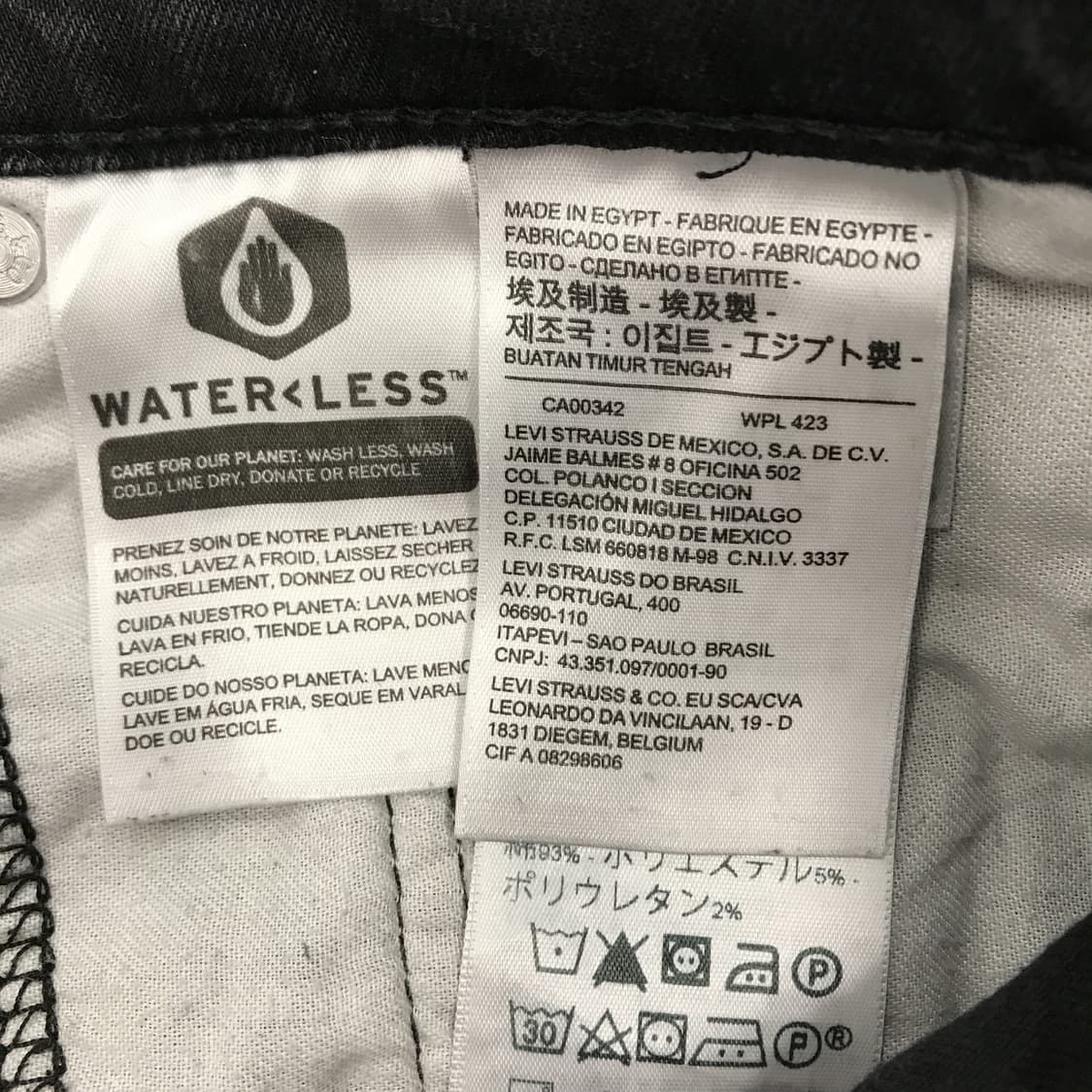 리바이스 512 이집트 블랙진 [34인치] 상품이미지5