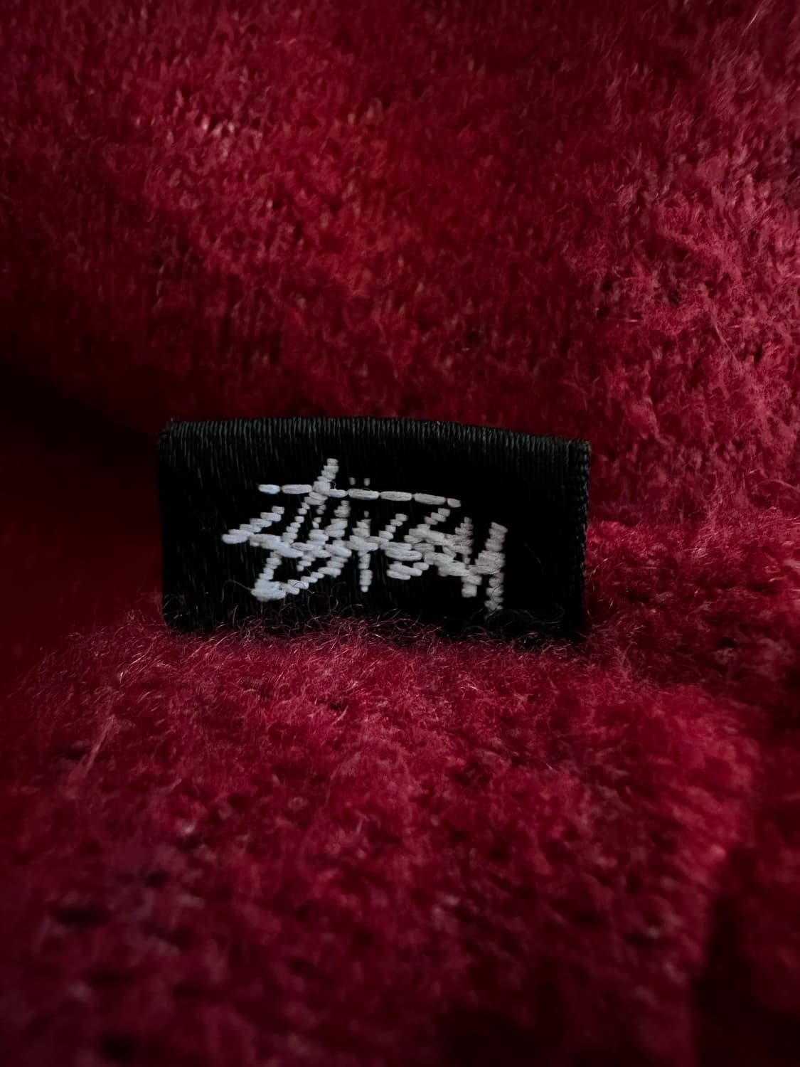 스투시 스포츠 니트 스웨터 M 레드 상품이미지4