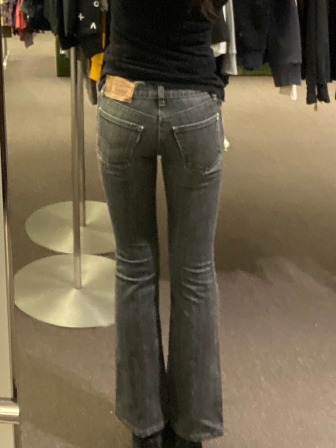 27) 리바이스 526 그레이 흑청 부츠컷 데님팬츠 상품이미지3