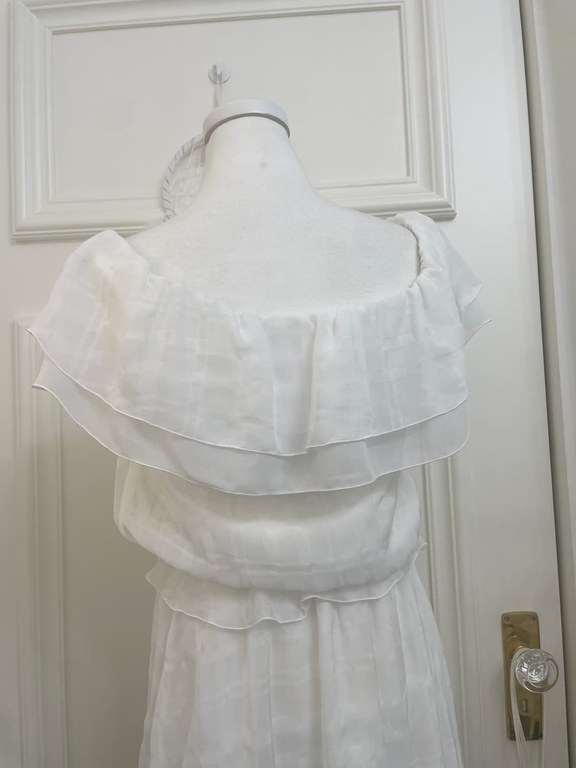 white check ruffle point summer opc 상품이미지4