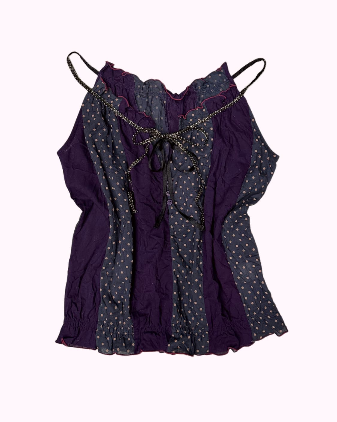 purple dot pannel top 상품이미지1