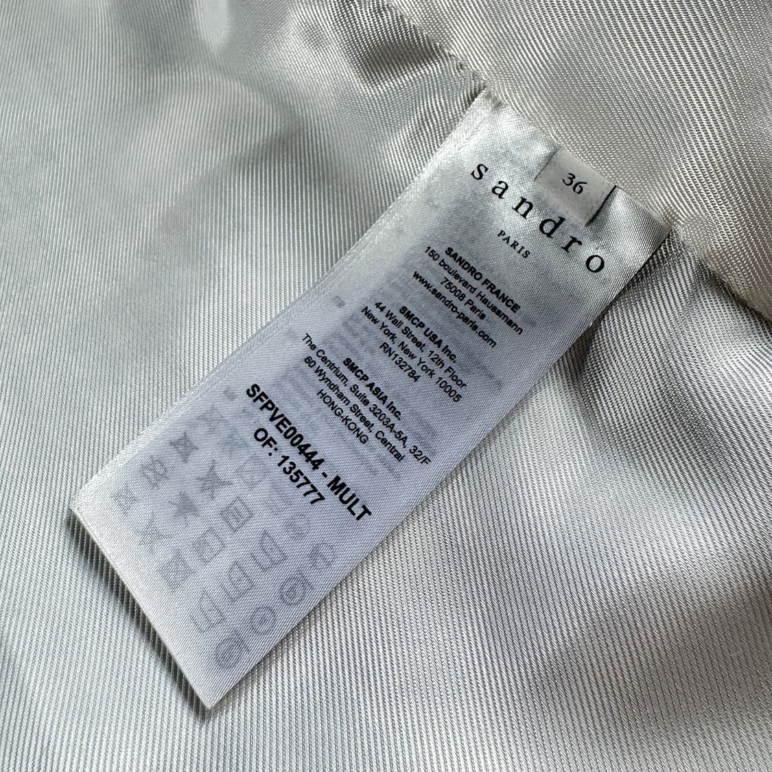 산드로 벨벳 트리밍 체크 트위드 자켓 상품이미지6