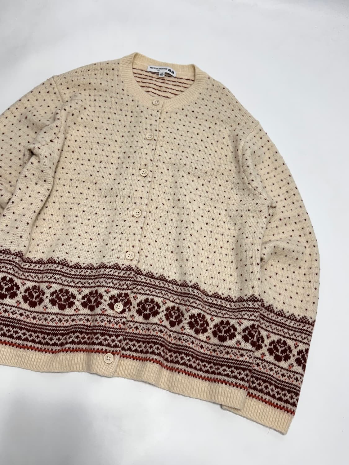 유니클로 X 이네스 노르딕 니트 가디건 상품이미지3