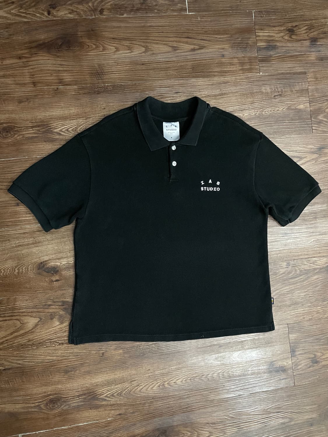 아이앱 스튜디오 블랙 피케 셔츠 PK 반팔 카라티 상품이미지1