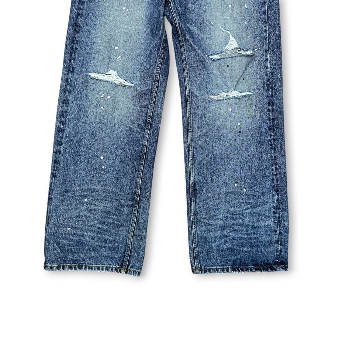 파프롬왓 데미지 워싱 데님 팬츠 상품이미지3