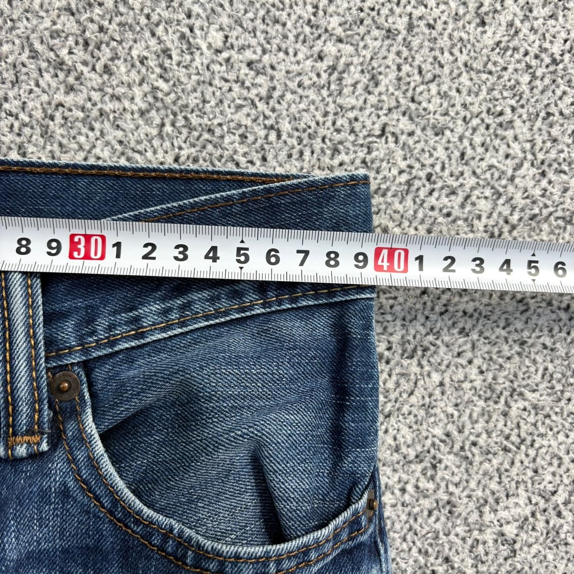 W30 L32 리바이스 워싱 데님 팬츠 청바지 0504J 상품이미지6