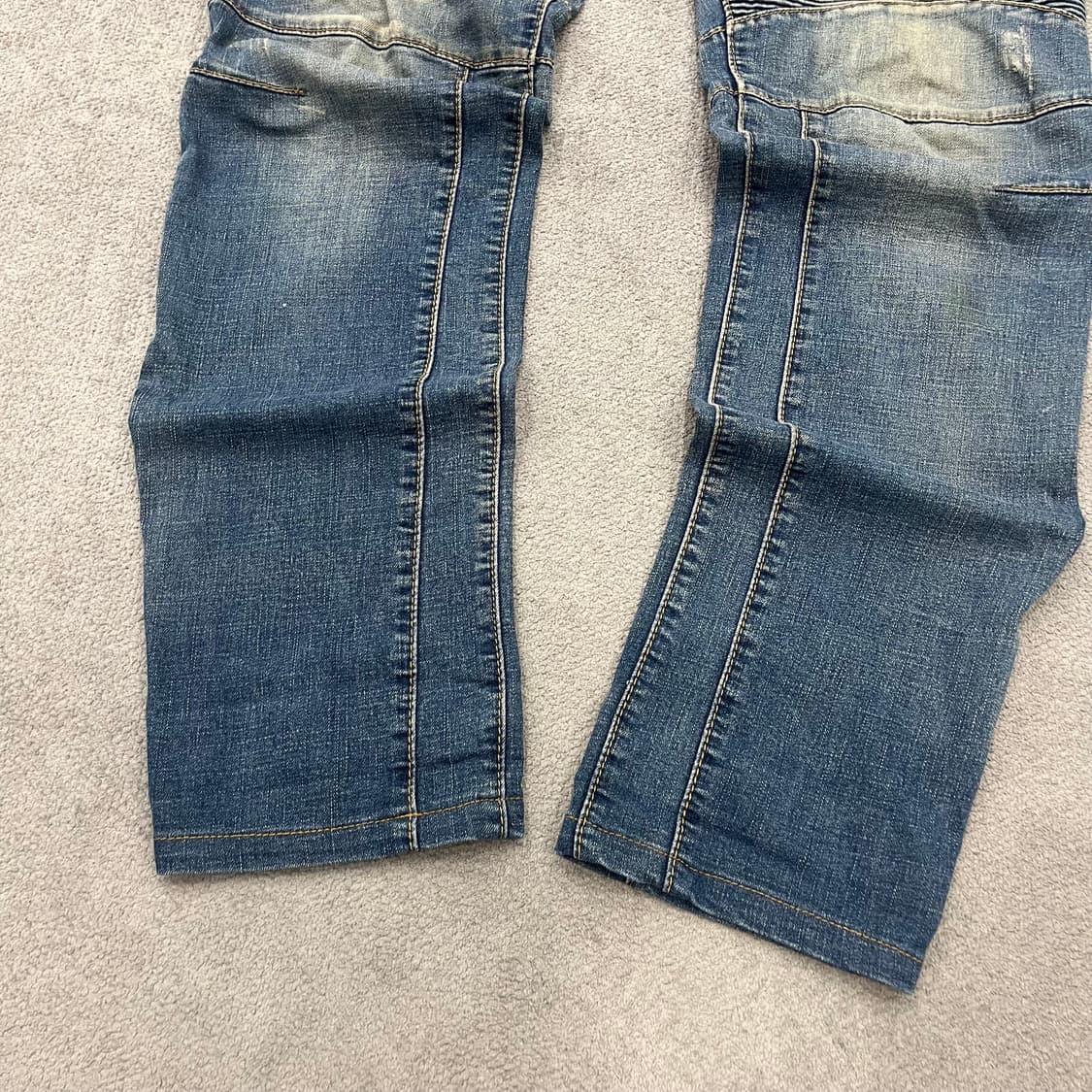 32 빈티지 워싱 바이커 데님팬츠 상품이미지3