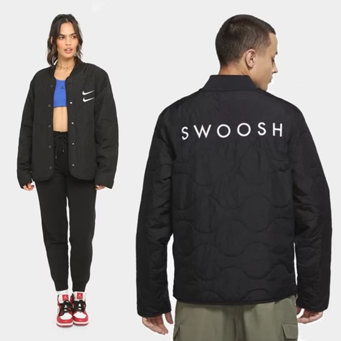 나이키 더블 스우시 퀄팅 자켓 l 택뗀 새상품 상품이미지2