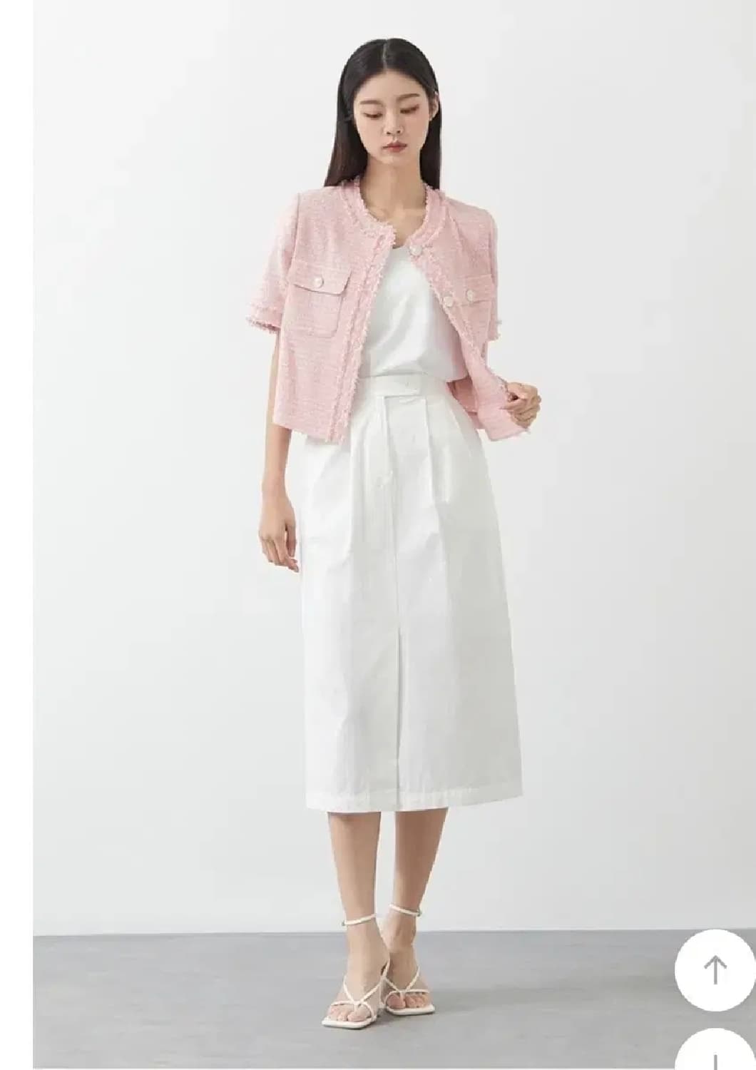 미쏘 트위드 자켓 - pink 상품이미지3