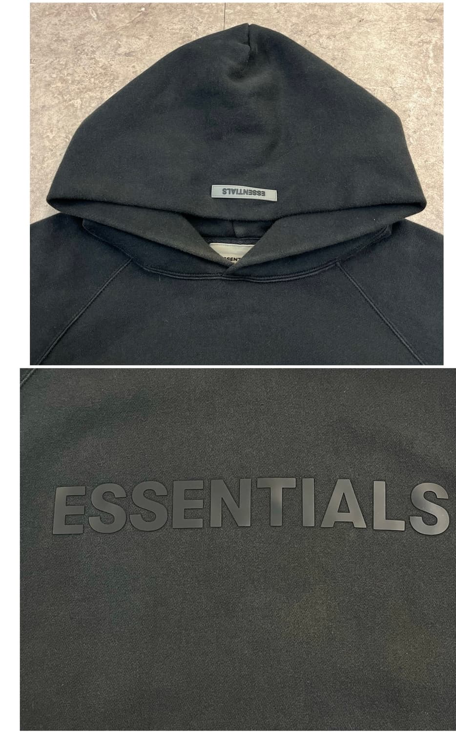피어오브갓 에센셜 기모 후드티 블랙 L #csz3929 상품이미지5