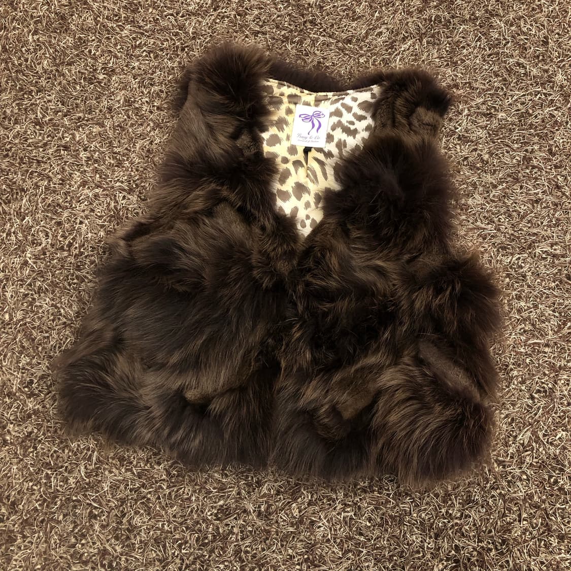 Bany&Co 폭스 퍼 베스트 자켓 상품이미지1