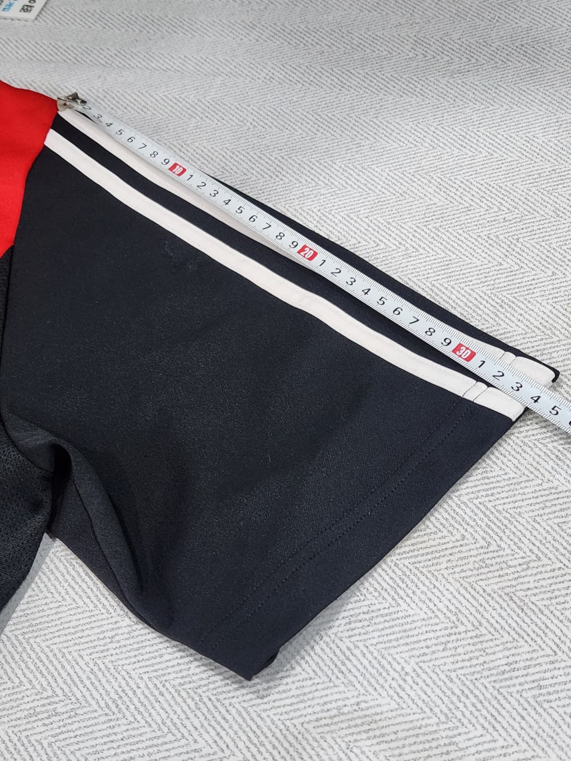 [L] 아디다스 삼선 기능성 메쉬 반팔티 검빨 상품이미지8
