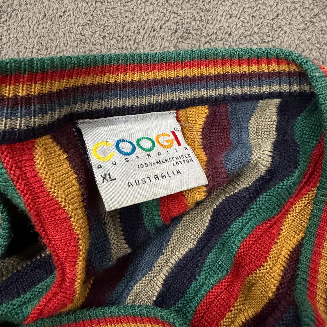 [ 정품/XL ] 쿠지 빈티지 케이블 니트 가디건 상품이미지5