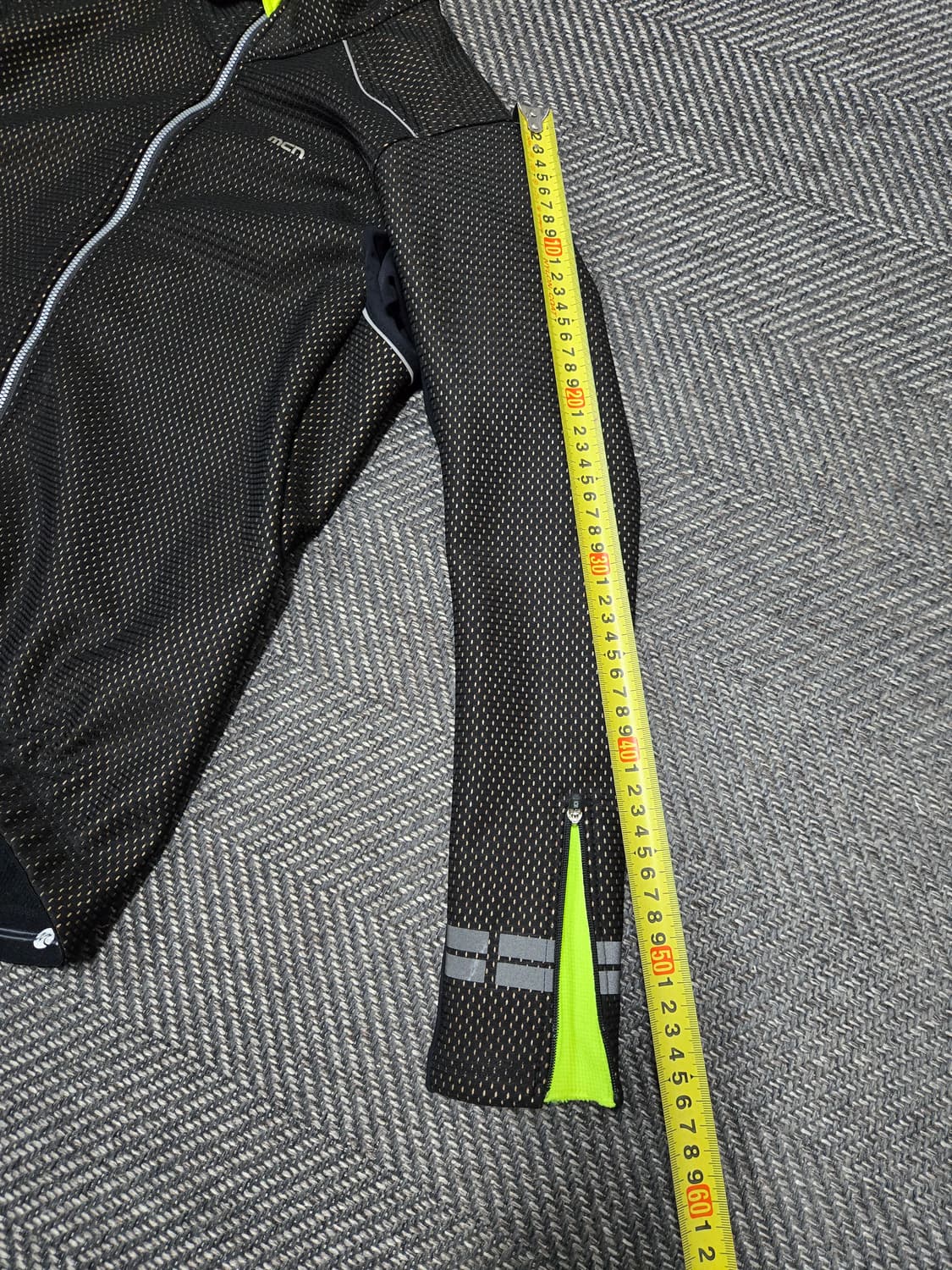 엠씨엔 MCN 방풍 기모 자전거 자켓 형광 그린 상품이미지8