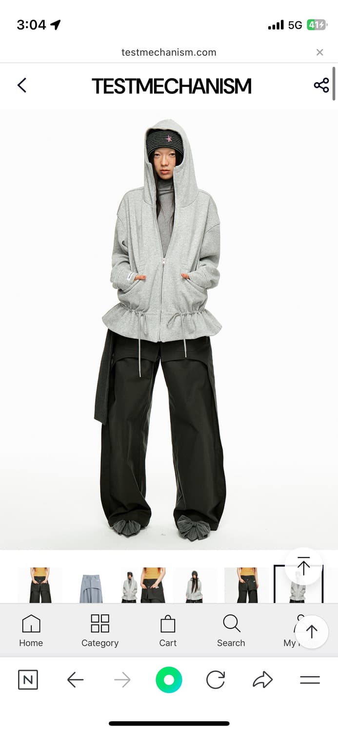 테스트메커니즘 jikoo khaki workwear wide pants 상품이미지5