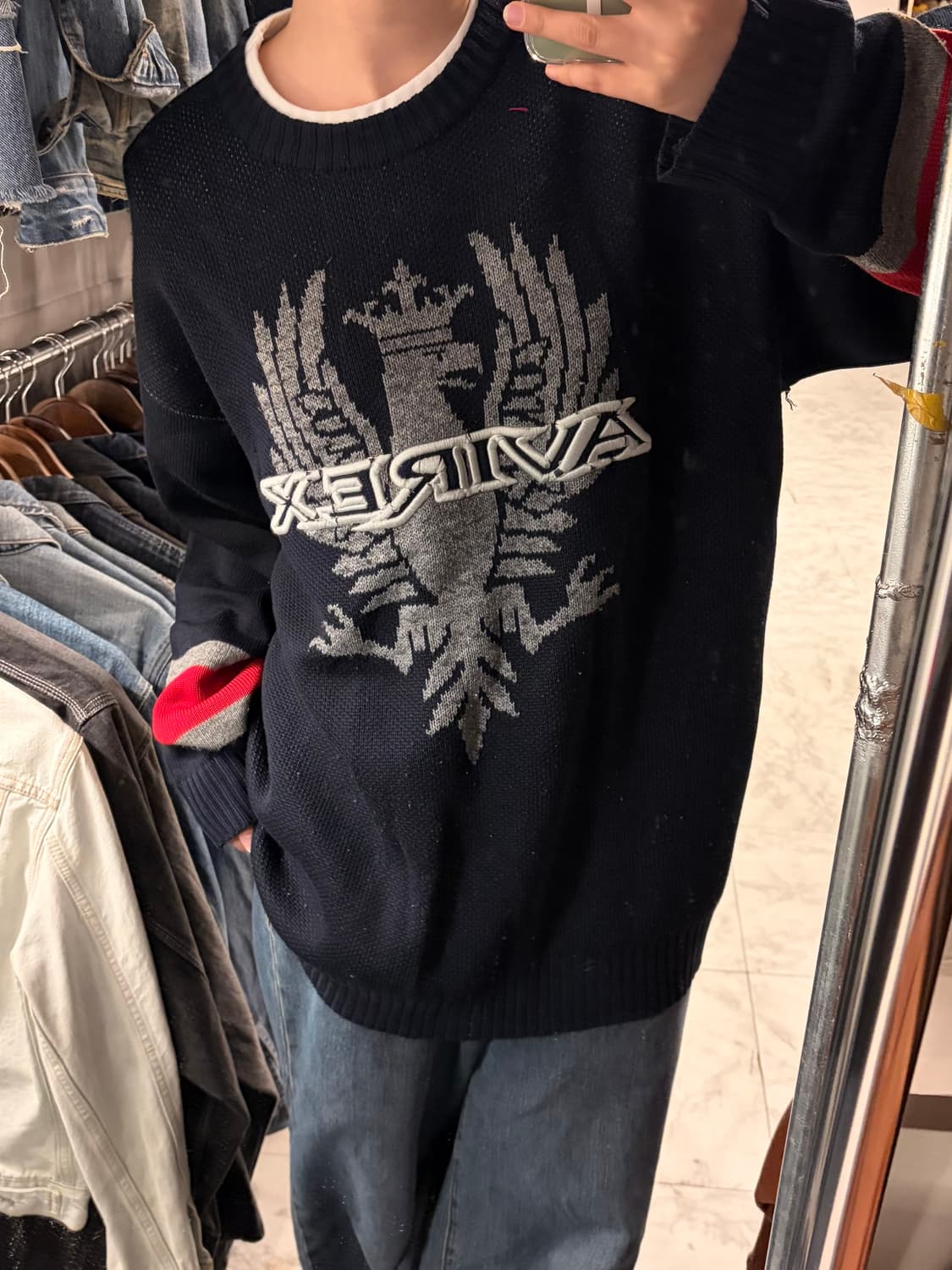 (정품/L) 아비렉스 스웨터 a1 상품이미지1