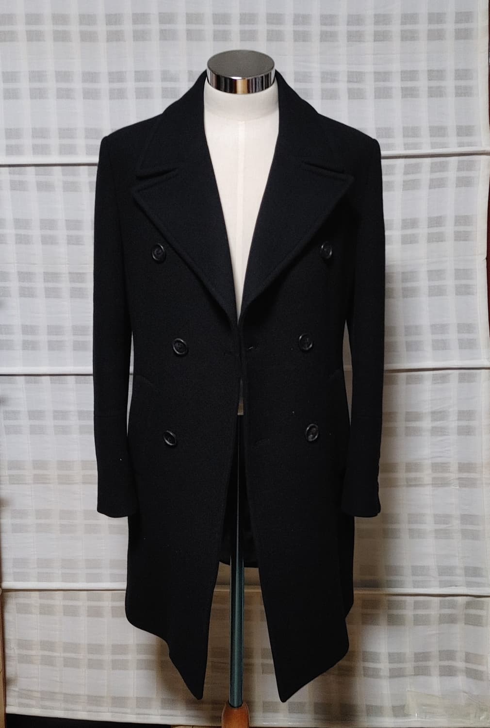 (한섬) 시스템 옴므 검정 더블 코트 100 (슬림) 상품이미지1