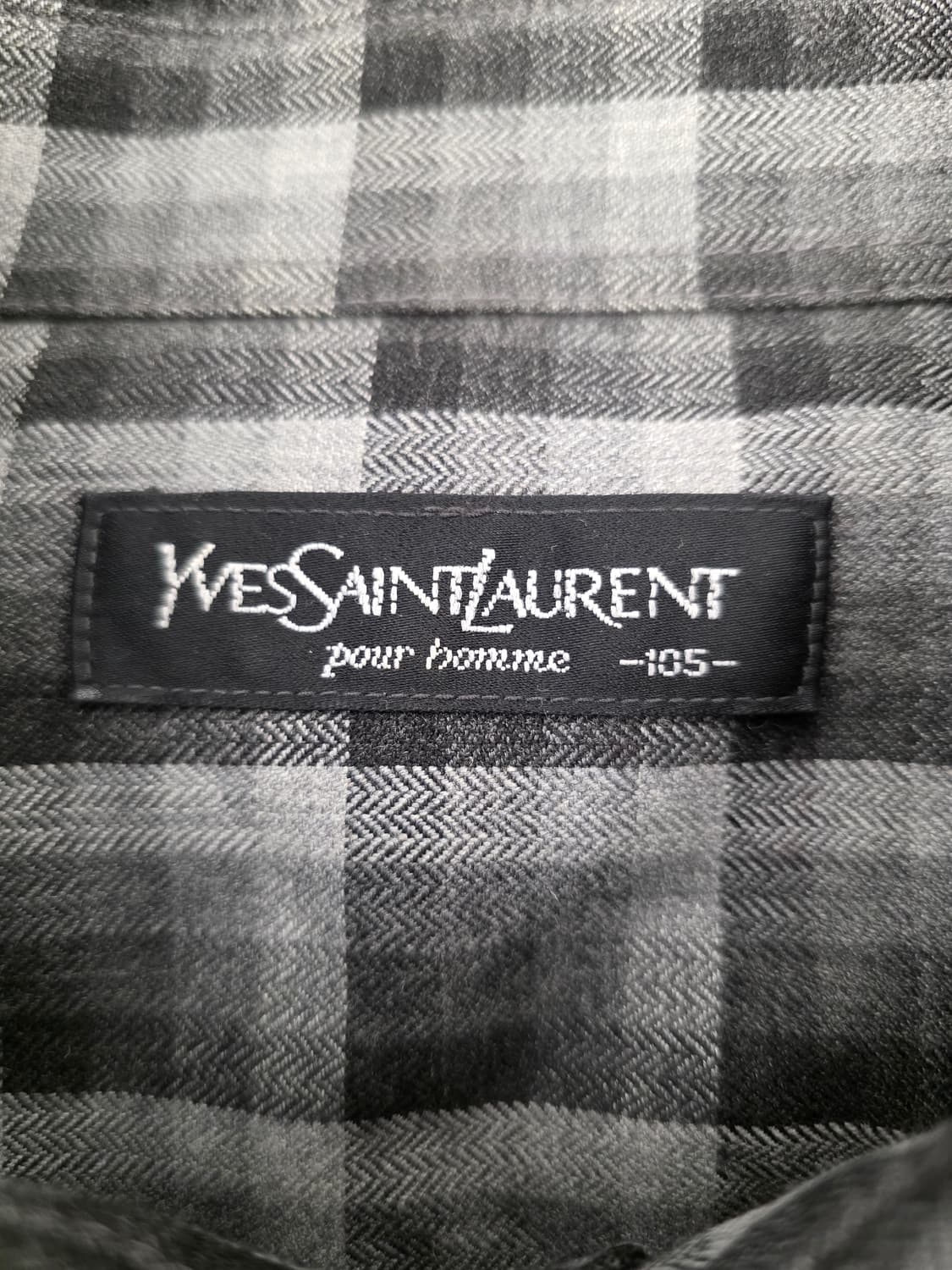 입생로랑 고급체크 셔츠남방.  싸이즈 105 상품이미지4
