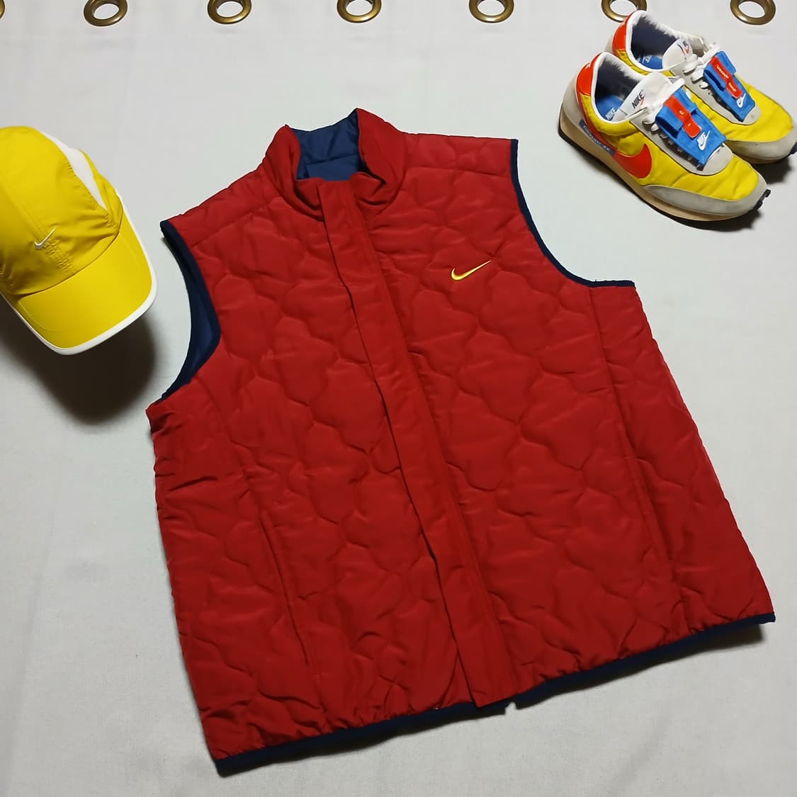 NIKE 나이키 양면 퀄팅 패딩 조끼 베스트 자켓 빈티지 구제 상품이미지3