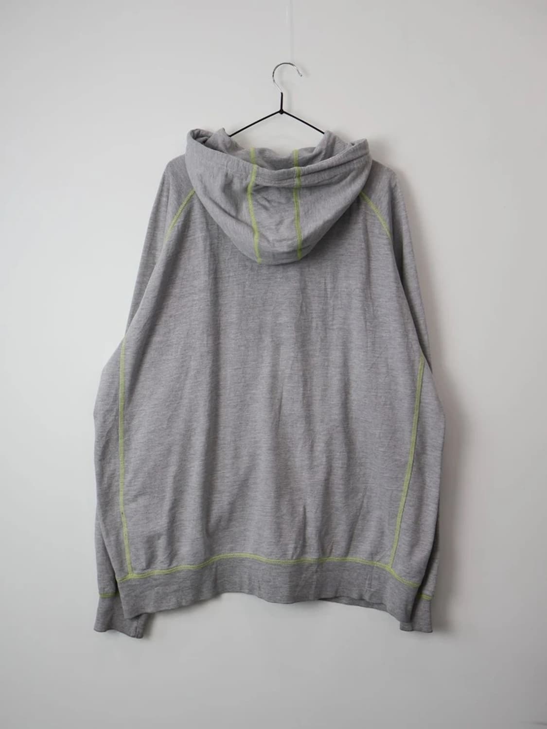 CSG Neon Stitch Half Zip Hoodie Gray 상품이미지5