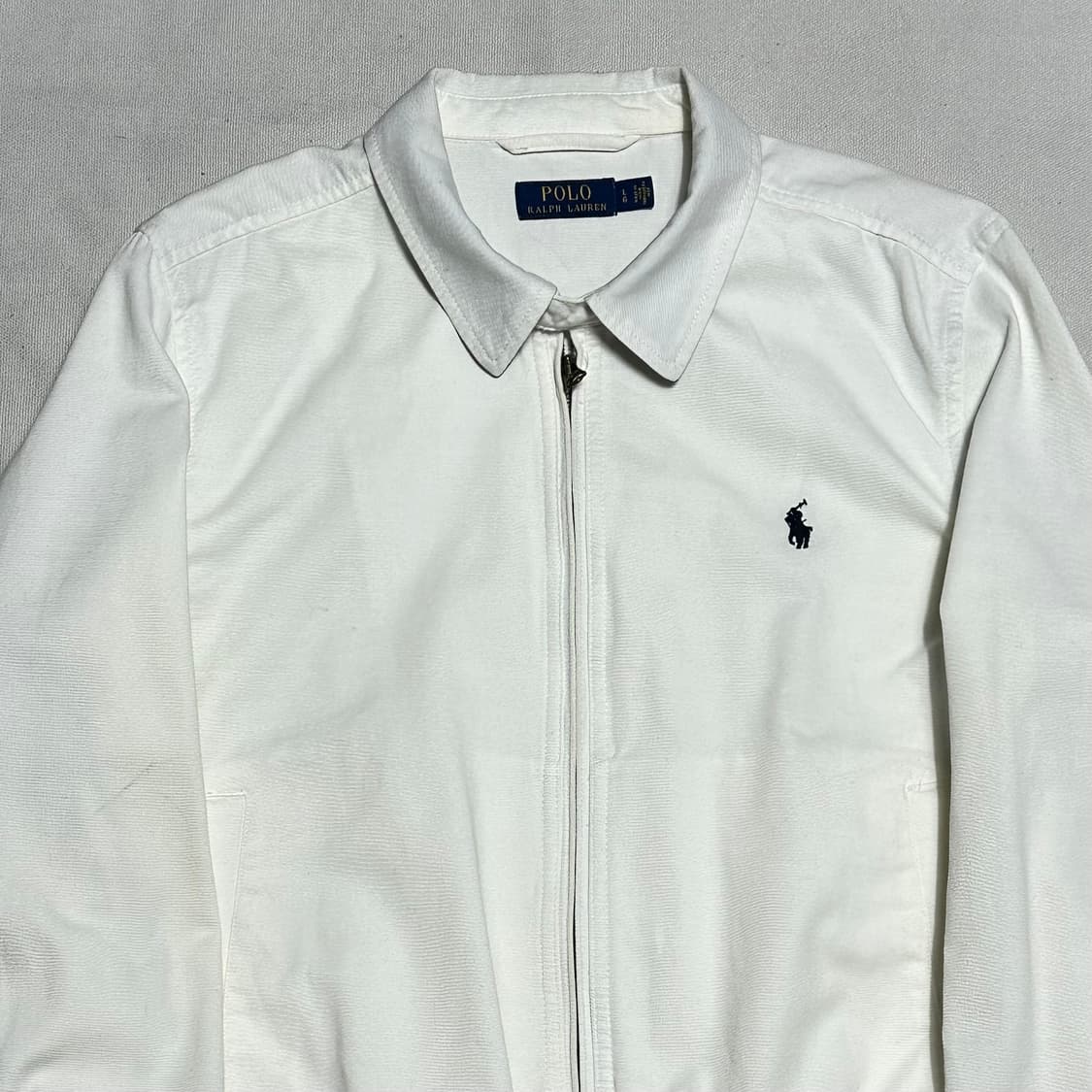 L 폴로랄프로렌 화이트 해링턴 자켓 상품이미지1