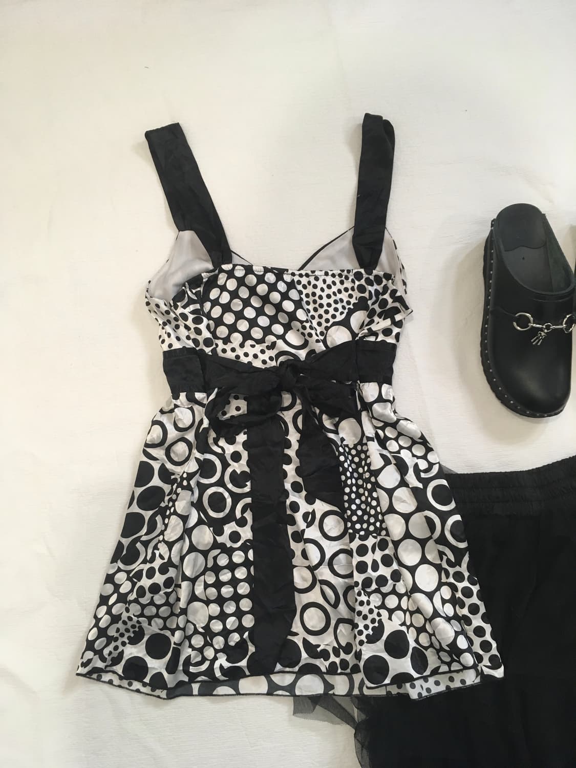 jpn vintage oriental dot ribbon blouse 상품이미지7