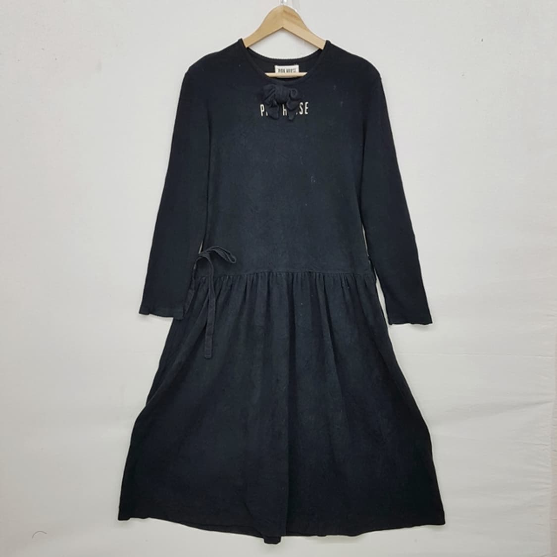 PINK HOUSE 핑크하우스 극세사 원피스 블랙 상품이미지1