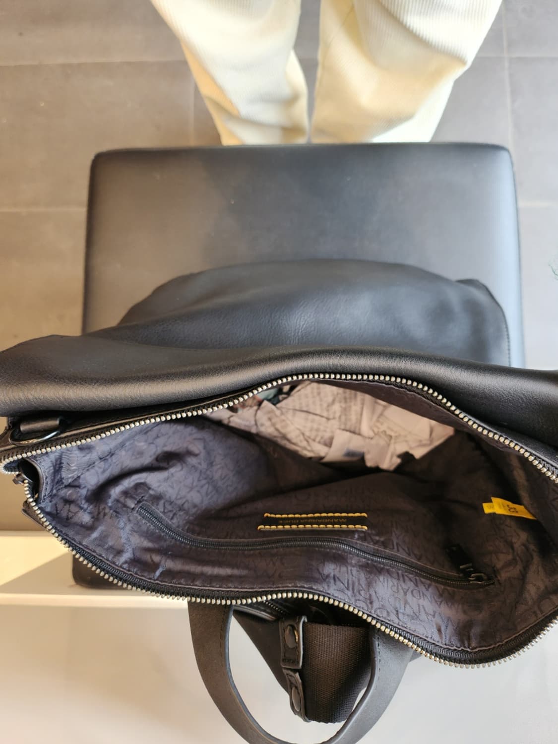 만다리나덕 플락플랩 가죽백팩(새상품급) 상품이미지6