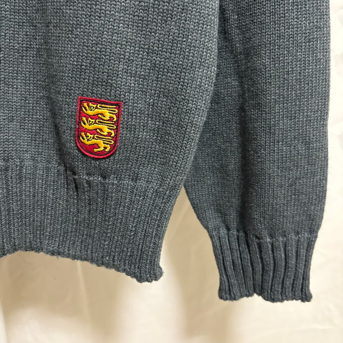 건지울른스 피셔맨 크루넥 니트 / 차콜, XL 상품이미지6