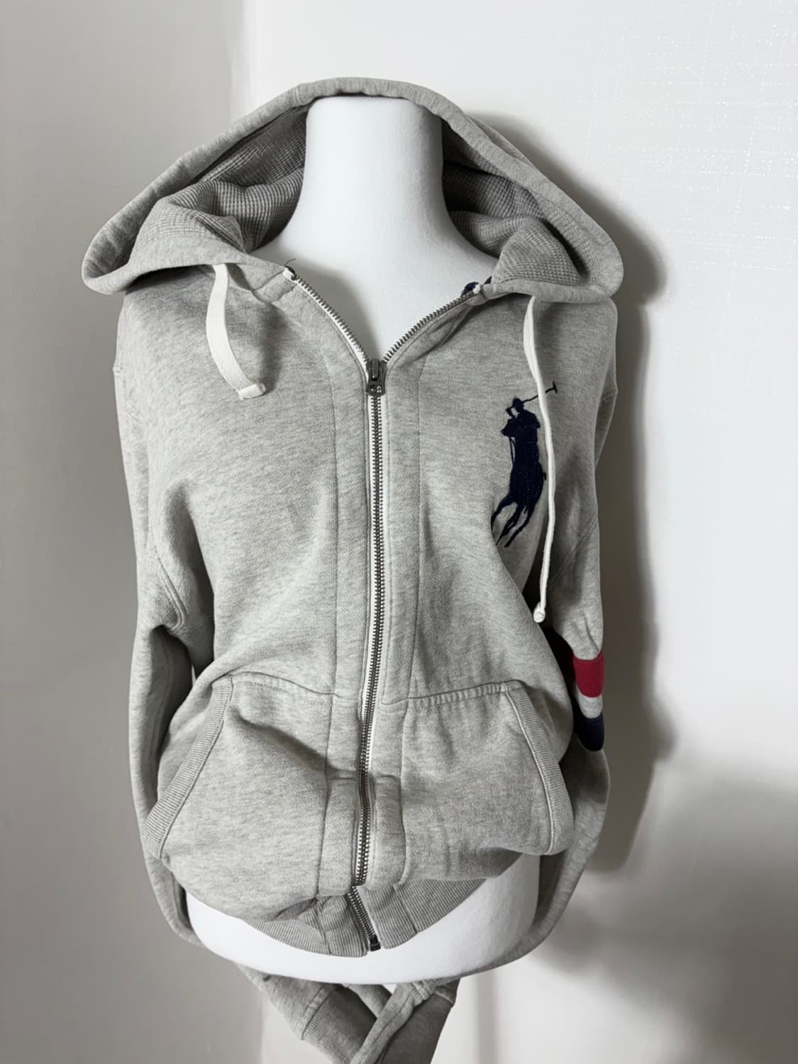 폴로 대장 빅포니 그레이 후드집업 상품이미지2