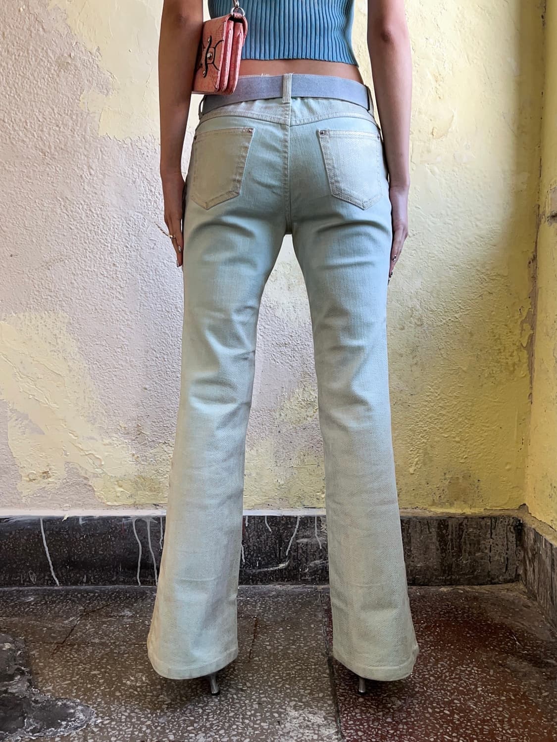 Skyblue gold glitter pants 상품이미지4