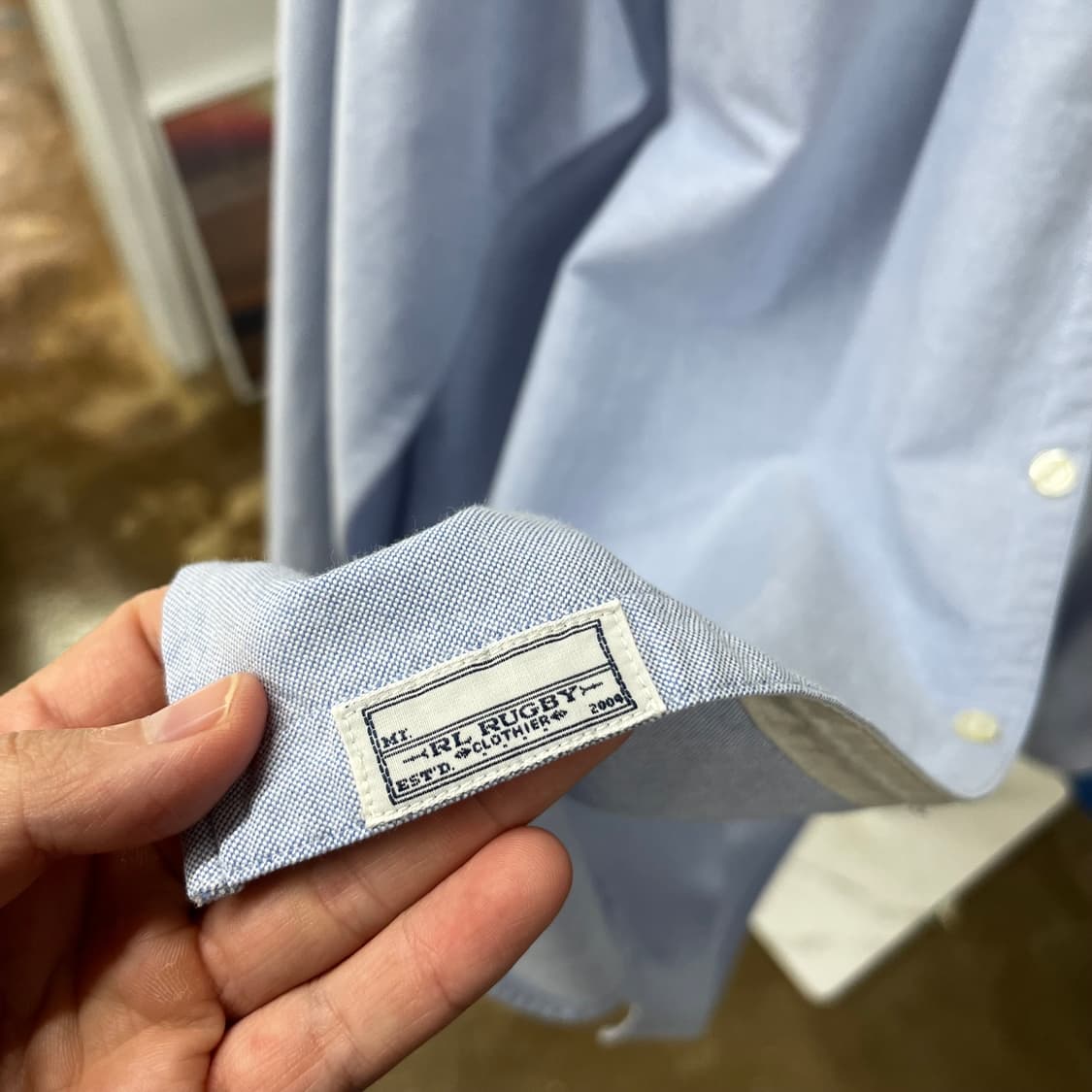럭비랄프로렌 클레릭 셔츠 XL 상품이미지4