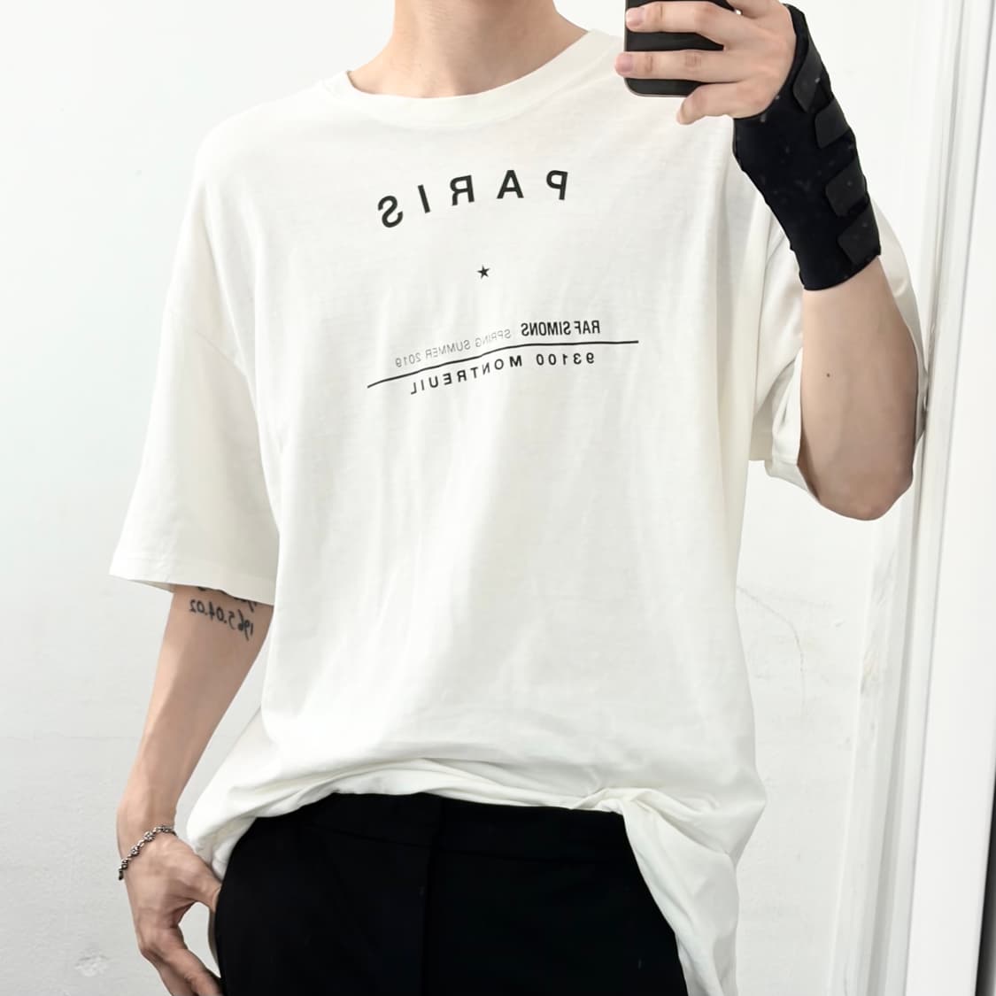 라프시몬스 월드투어 파리 반팔 티셔츠 상품이미지3
