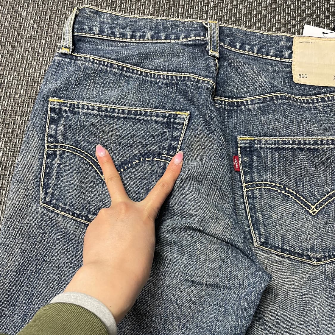 (30) 리바이스510 레드룹 30x33 워싱 데님팬츠 상품이미지5