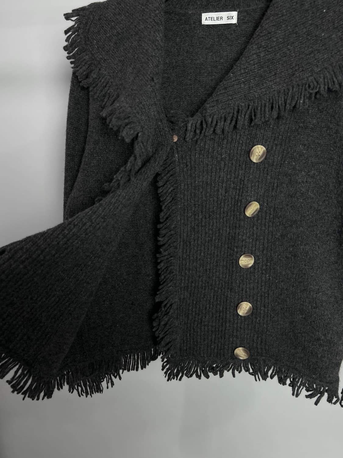 ATELIER SIX 디테일 울 니트 가디건  상품이미지6