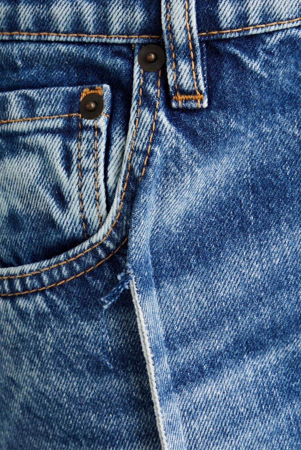 메종 마르지엘라 페이디드 하이 라이즈 스트레이트 레그 청바지 상품이미지4