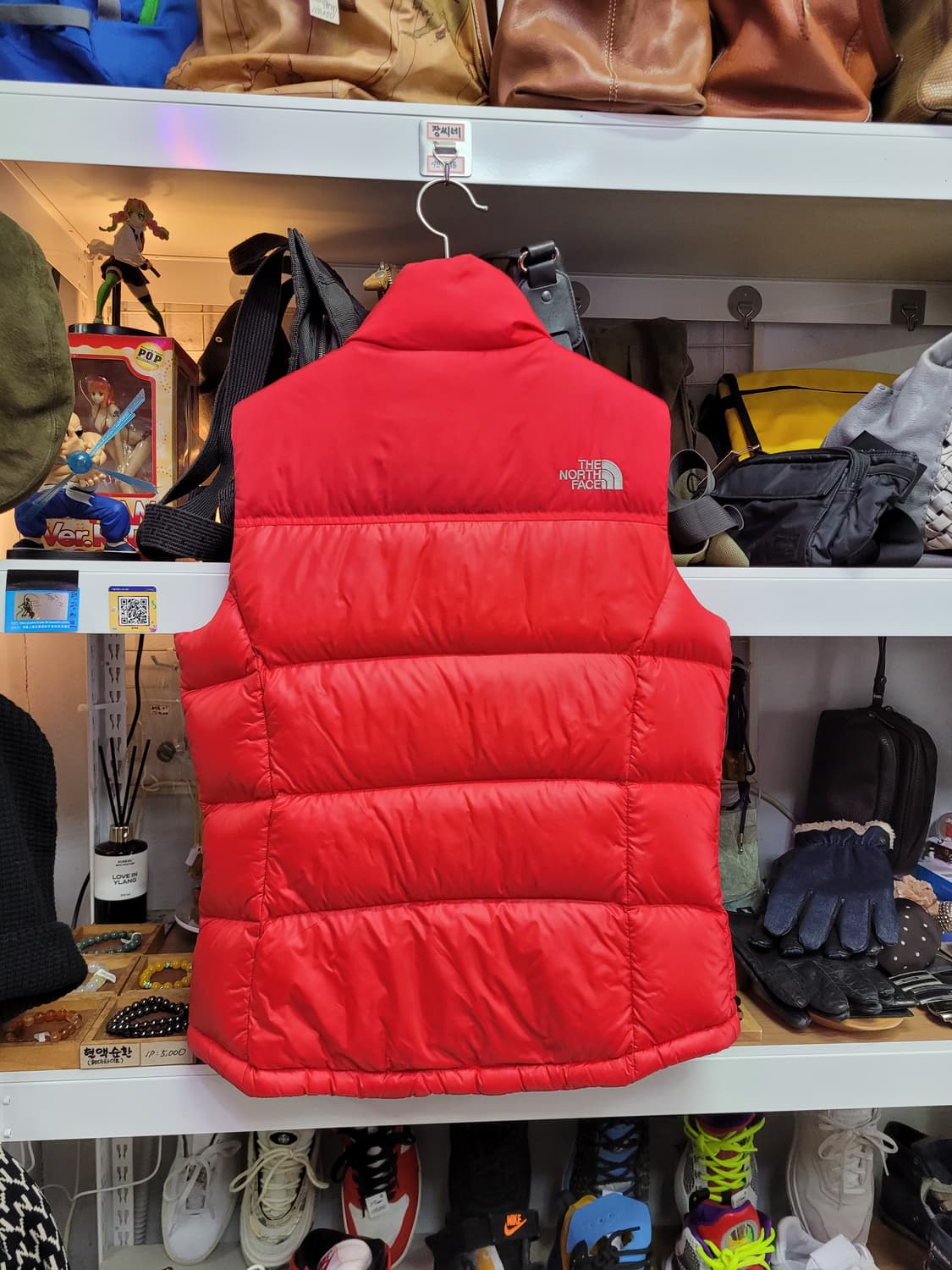 노스페이스 700 레드 패딩 조끼 (거위털) 상품이미지2