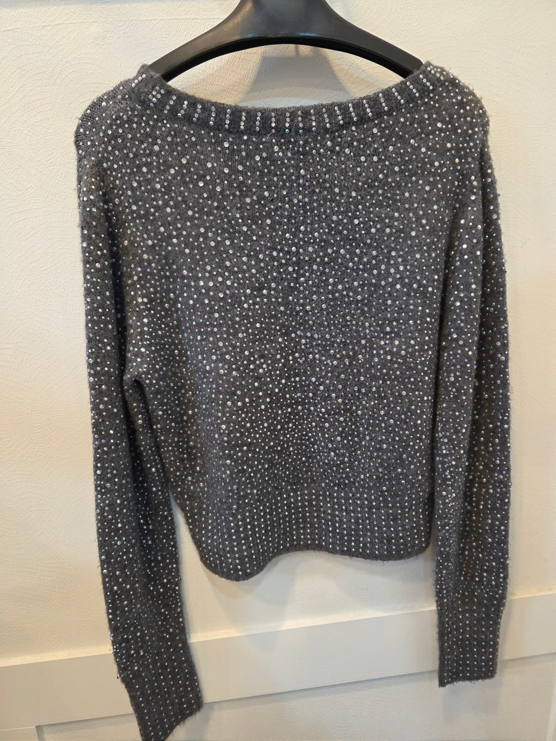 자라 그레이니트 스웨터 큐빅 장식 S사이즈 상품이미지6