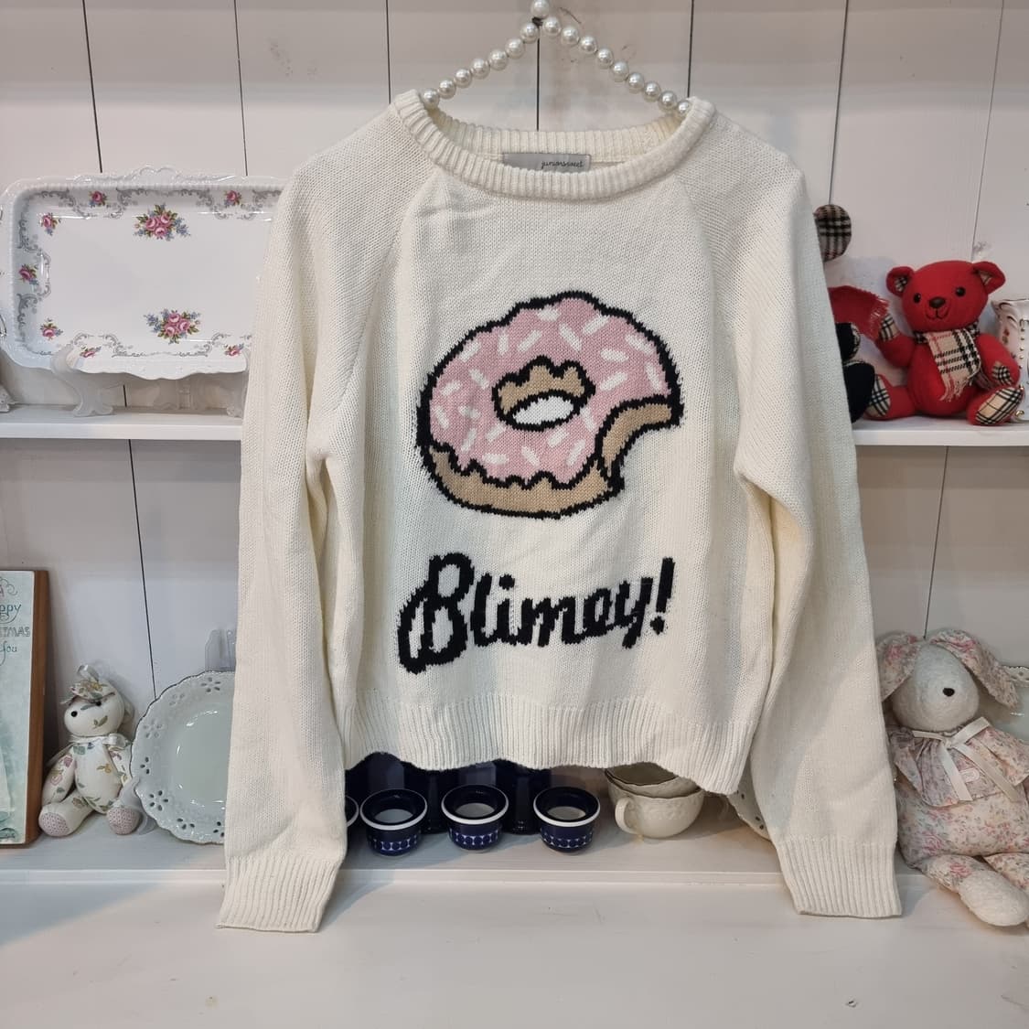 스윗 도넛 니트 아이보리 상품이미지1