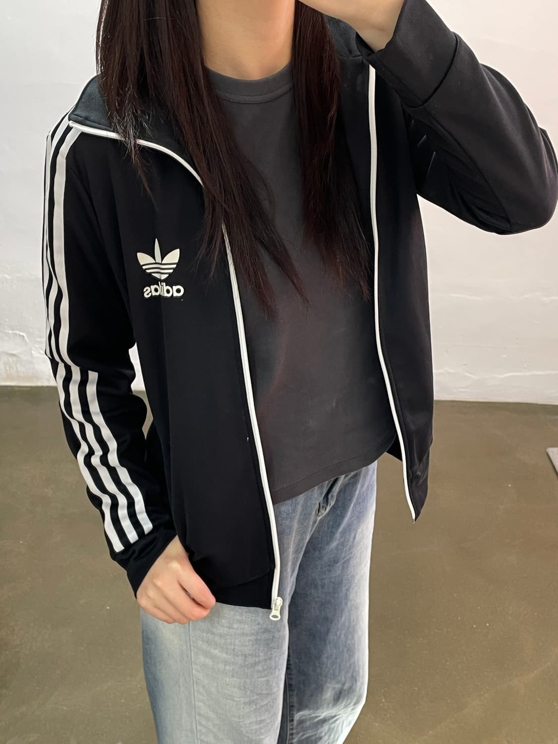 아디다스 삼선 트랙탑 져지 M 상품이미지2