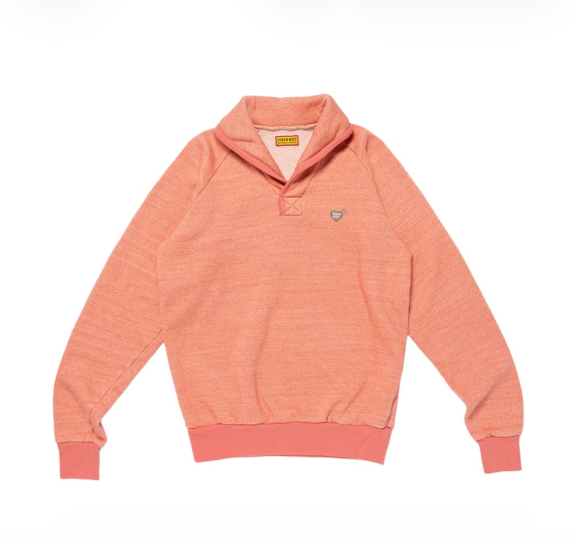 [L] 휴먼메이드 숄 칼라 스웨트셔츠 핑크 상품이미지2