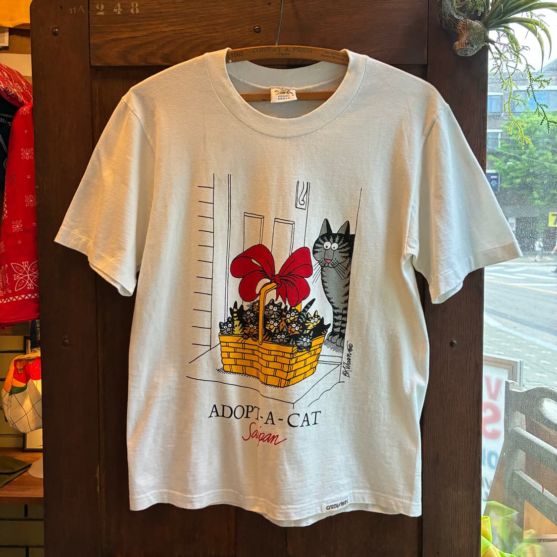 80’s Vintage ADOPT-A-CAT Tee Made In USA 상품이미지1