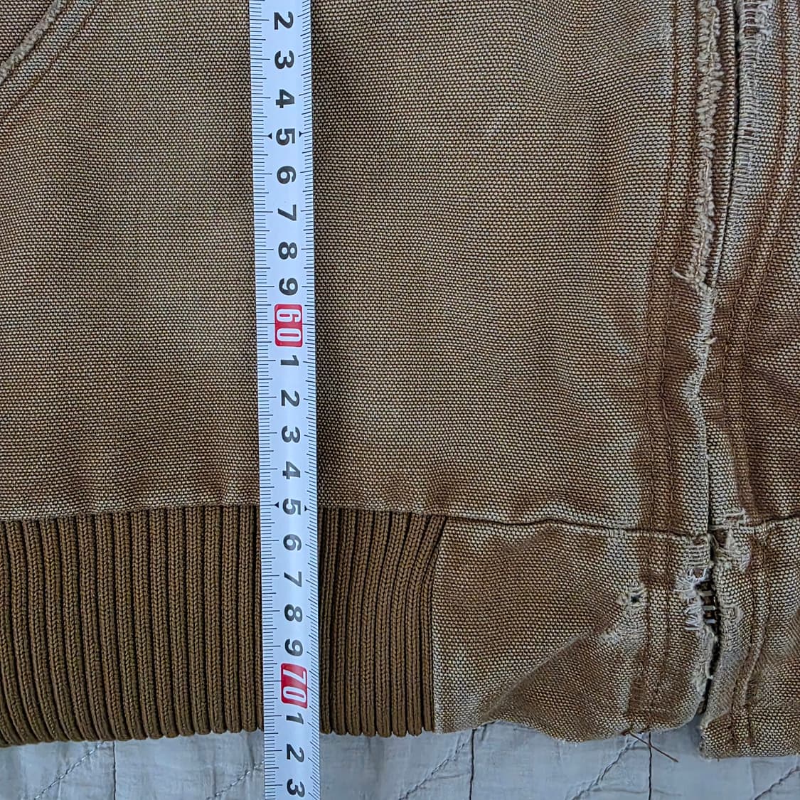 [2XL] 00s 빈티지 칼하트 j130 트래쉬드 페이드 워크자켓 상품이미지10