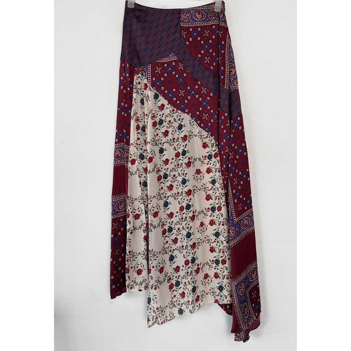 산드로 패치워크 롱 스커트 상품이미지3