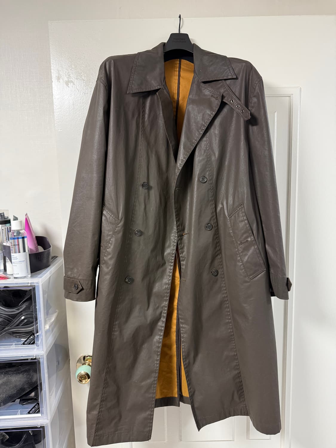 유스 더블 브레스티드 코트 브라운 M 상품이미지1